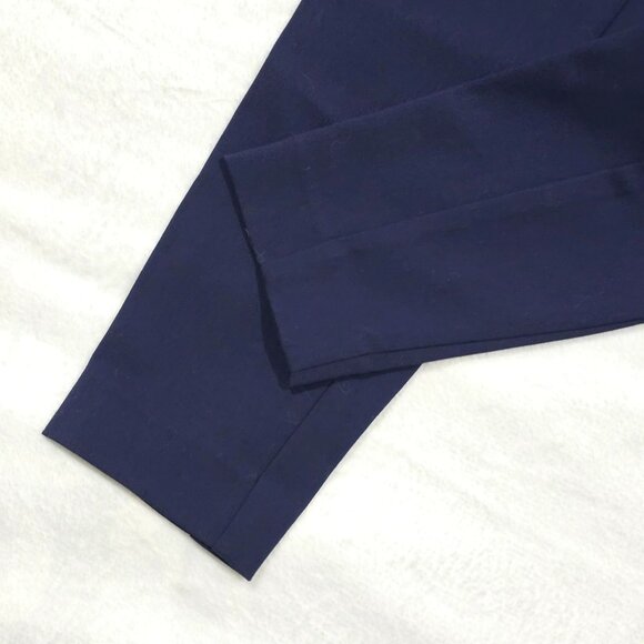 Lilly Pulitzer ✦ Navy Blue Slim Fit Pants ✦ Side Button Zip Cotton Blend Sz 00 - Picture 3 of 12